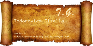 Todorovics Gizella névjegykártya